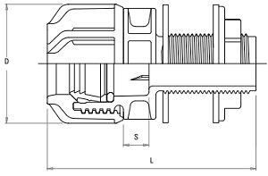 Compression Fitting - Tank Connector